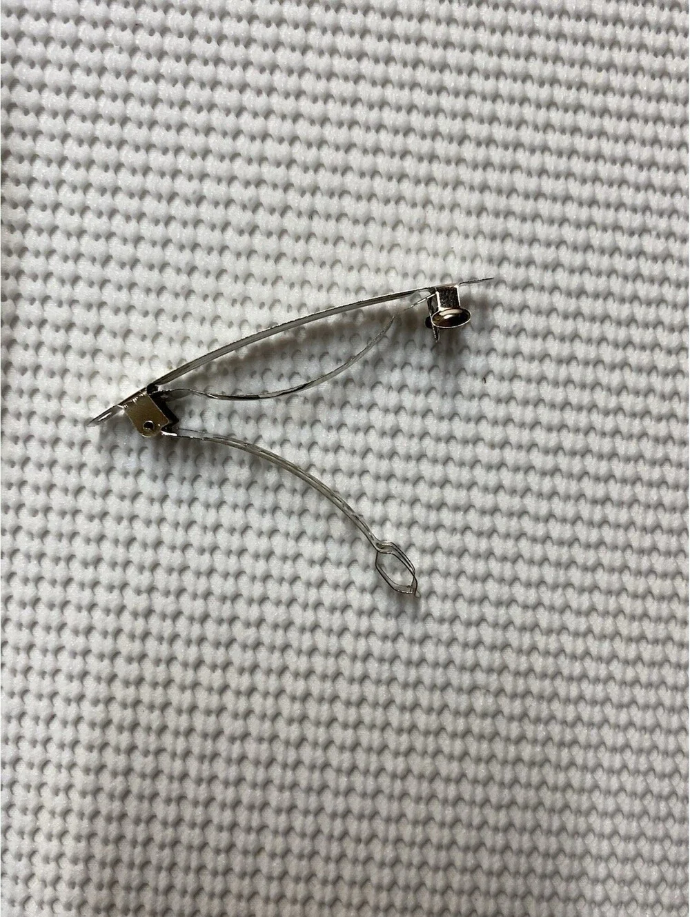 Box of 100 Blank French Hair Barrette Silver Clips Metal: DIY Design Your Own